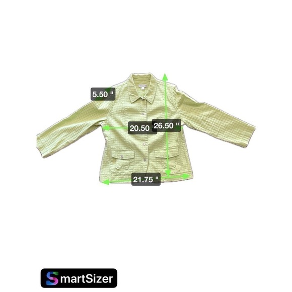 Coldwater Creek Jacket Lime Size 16 - Picture 7 of 7
